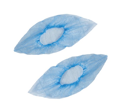 Бахилы КОМПЛЕКТ 100 штук (50 пар) в упаковке, ЭКОНОМ, размер 40х14 см, 2,2 г, ПНД, LAIMA, 103423