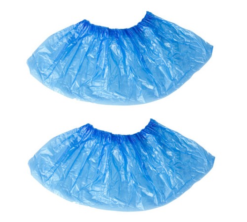 Бахилы КОМПЛЕКТ 100 штук (50 пар) в упаковке, ПРОЧНЫЕ, 40х14 см, 4 г, ПНД, LAIMA, 103425