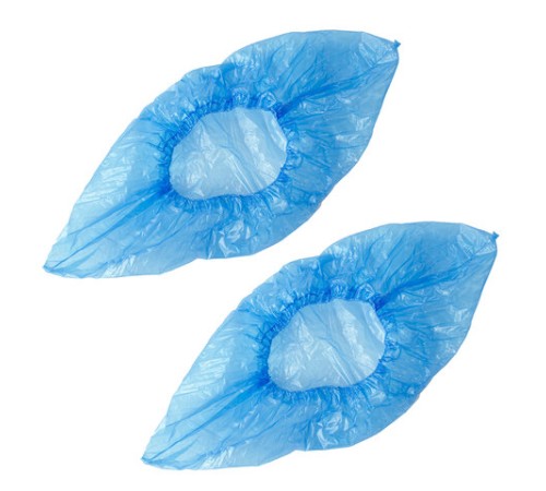 Бахилы КОМПЛЕКТ 100 штук (50 пар) в упаковке, ПРОЧНЫЕ, 40х14 см, 4 г, ПНД, LAIMA, 103425