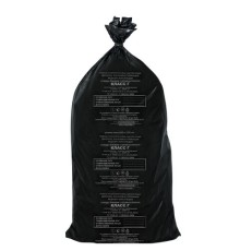 Мешки для мусора медицинские КОМПЛЕКТ 20 шт., класс Г (черные), 100 л, 60х100 см, 14 мкм