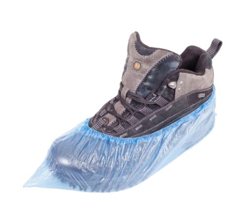 Бахилы КОМПЛЕКТ 100 шт. (50 пар) в упаковке, СТАНДАРТ, размер 40х14 см, 2,8 г, ПНД, LAIMA, 104979