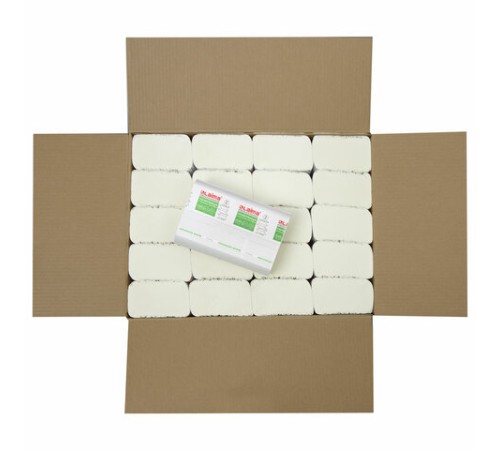 Полотенца бумажные 200 шт., LAIMA (H2) ADVANCED WHITE, 2-слойные, белые, КОМПЛЕКТ 20 пачек, 24х21,5, Z-сложение, 111338