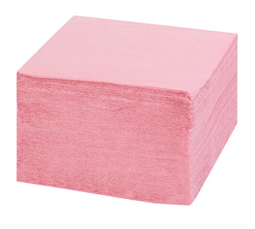 Салфетки бумажные, 250 штук, 24х24 см, LAIMA, красные (пастельный цвет), 100% целлюлоза, 111950