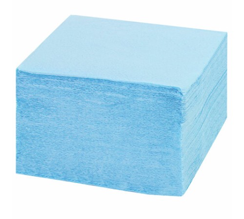 Салфетки бумажные 250 штук, 24х24 см, LAIMA, синие (пастельный цвет), 100% целлюлоза, 111951