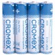 Батарейки алкалиновые "мизинчиковые" КОМПЛЕКТ 40 шт., CROMEX (КРОМЕКС) Alkaline, ААА (LR03, 24А), в коробке, 455596
