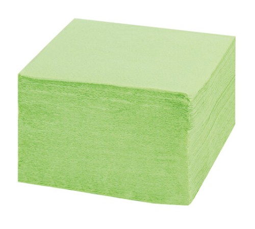 Салфетки бумажные, 250 шт., 24х24 см, LAIMA, зеленые (пастельный цвет), 100% целлюлоза, 111952