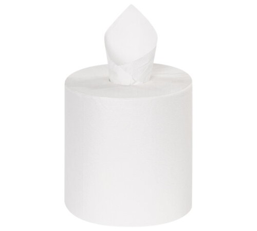 Полотенца бумажные с центральной вытяжкой 300 м, LAIMA (Система M2) UNIVERSAL WHITE, 1-слойные, белые, КОМПЛЕКТ 6 рулонов, 112506