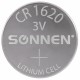 Батарейка литиевая SONNEN Lithium CR1620 "таблетка, дисковая, кнопочная" 1 шт., блистер, 455599