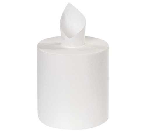 Полотенца бумажные с центральной вытяжкой 150 м, LAIMA (Система M2) PREMIUM, 2-слойные, белые, КОМПЛЕКТ 6 рулонов, 112507