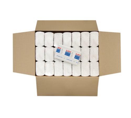 Полотенца бумажные 190 шт., LAIMA (Система H2) UNIVERSAL WHITE, 1-слойные, белые, КОМПЛЕКТ 21 пачка, 22,5х20,5 см, Z-сложения, 112517