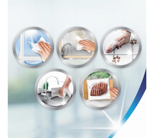 Полотенца бумажные впитывающие 2-х слойные, 4 рулона (4х14 м), ZEWA Premium Decor, 144124