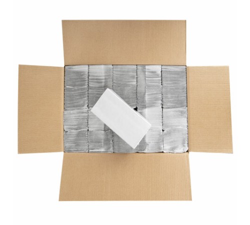 Полотенца бумажные 250 шт., VITA ЭКОНОМ (H3) 1-слой, серые, КОМПЛЕКТ 20 пачек, 22х23 см, V-сложение, NV-250N1