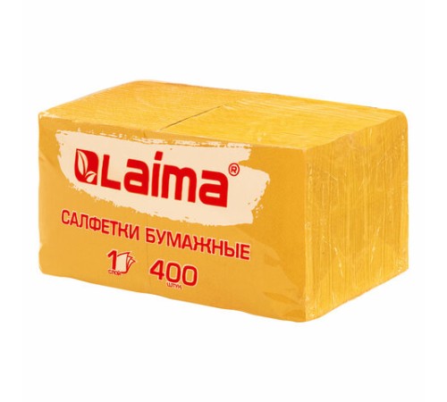 Салфетки бумажные 400 шт., 24х24 см, 