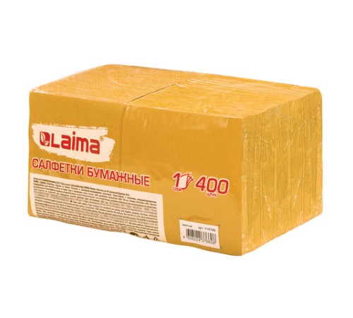 Салфетки бумажные 400 шт., 24х24 см, 