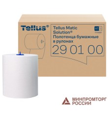 Полотенца бумажные рулонные 280 м, Tellus/TORK Matic (Система H1) UNIVERSAL, КОМПЛЕКТ 6 рулонов, 290100