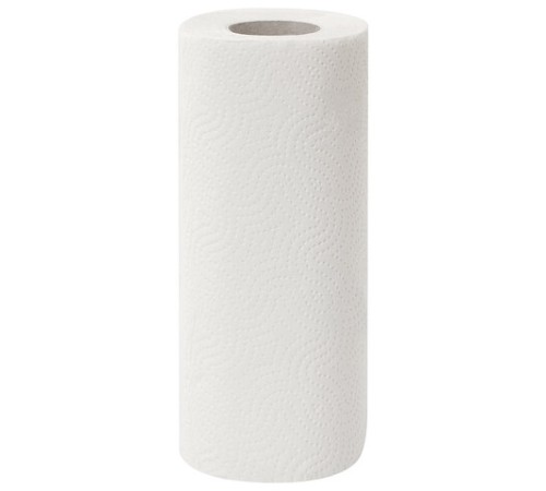 Полотенца бумажные 2-х слойные, спайка 8 рулонов (8х13 м), ЛЮБАША ECO, 114743