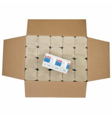 Полотенца бумажные 200 шт., LAIMA ECONOMY (H3), 1-слойные, натуральный цвет, КОМПЛЕКТ 20 пачек, 21х21,6 см, V-сложение, 115234