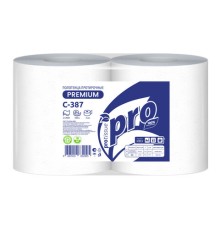 Бумага протирочная 350 м с перфорацией, PROtissue (W1) 2-слойная, 1000 листов 24х35 см, КОМПЛЕКТ 2 шт., С387