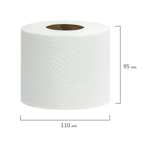 Бумага туалетная 3-х слойная, 8 рулонов (8х16,5 м), LAIMA Deluxe, 100% целлюлоза, 115396