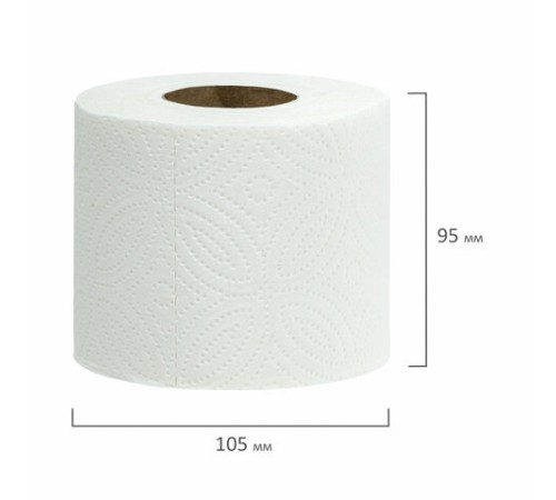 Бумага туалетная 3-х слойная, 24 рулона (24х16,5 м), LAIMA Deluxe, 100% целлюлоза, 115397