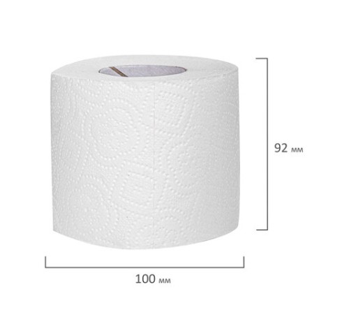 Бумага туалетная 2-х слойная, Mega Pack (32 рулона по 15 метров), LAIMA LUXE, 100% целлюлоза, 115398, 5087443