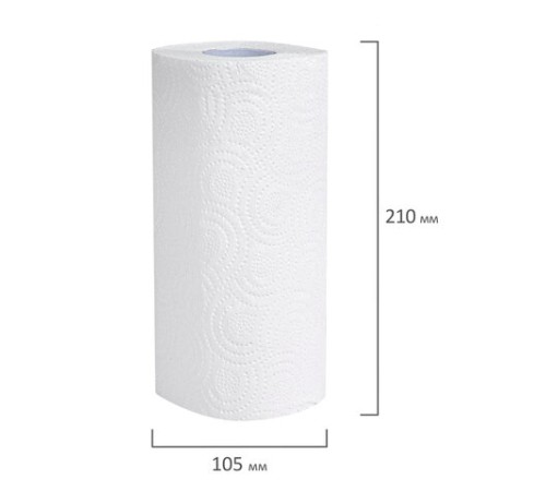 Полотенца бумажные 2-слойные, MegaPack (12 рулонов по 15 метров), LAIMA LUXE, 100% целлюлоза, 5087442