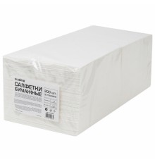 Салфетки бумажные 2-х слойные, 33x33 см, 200 штук в упаковке, 1/4 сложения, LAIMA, белые, 115402