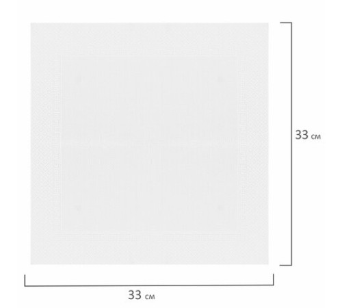 Салфетки бумажные 2-х слойные, 33x33 см, 200 штук в упаковке, 1/4 сложения, LAIMA, белые, 115402