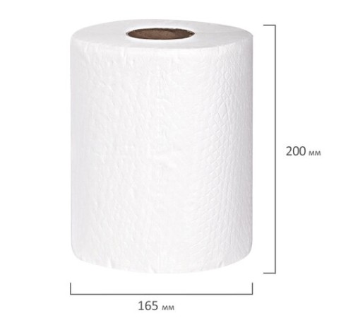 Полотенца бумажные спайка 2 рулона по 80 метров, LAIMA МЕГА РУЛОН, 2 слоя, 20х25 см, 100% целлюлоза, 116377