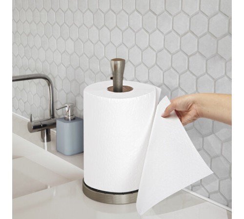 Полотенца бумажные спайка 2 рулона по 80 метров, LAIMA МЕГА РУЛОН, 2 слоя, 20х25 см, 100% целлюлоза, 116377