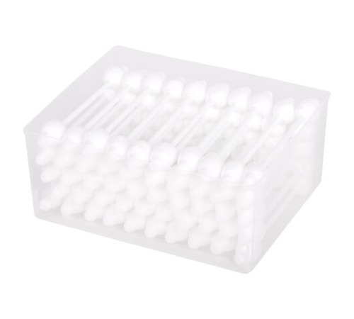 Ватные палочки детские 50 шт., с ограничителем, ЗОЛОТОЙ ИДЕАЛ, 100% хлопок, 116532