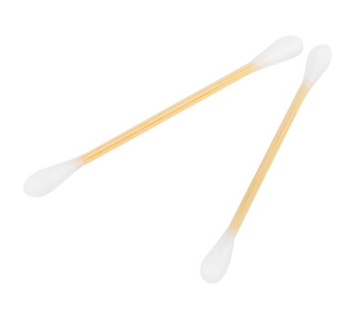 Ватные палочки КОМПЛЕКТ 3х200 шт., бамбуковый стик, 100% хлопок, зип-лок, ЗОЛОТОЙ ИДЕАЛ, 116559