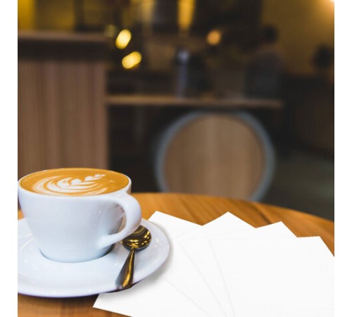 Салфетки бумажные 3-х слойные, 33x33 см, 200 штук в упаковке, 1/4 сложение, LAIMA, белые, 116659