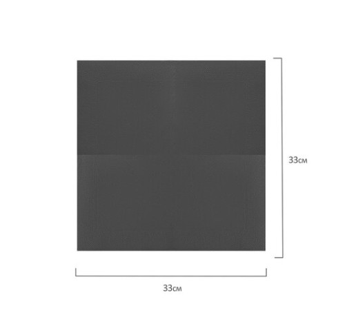 Салфетки бумажные 2-х слойные, 33x33 см, 200 штук в упаковке, 1/4 сложение, LAIMA, черные, 116660