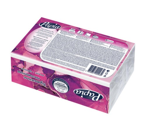 Полотенца бумажные (1 пачка – 100 листов), PAPIA (H3), UNIT PACK, 3-слойные, 23х20,5 см, V-сложение, 5090823