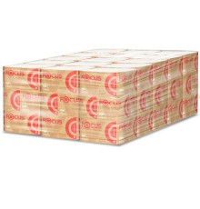 Полотенца бумажные 200 шт., FOCUS (Система H3) Premium, 2-слойные, белые, КОМПЛЕКТ 15 пачек, 23х20,5 см, V-сложение, 5083740