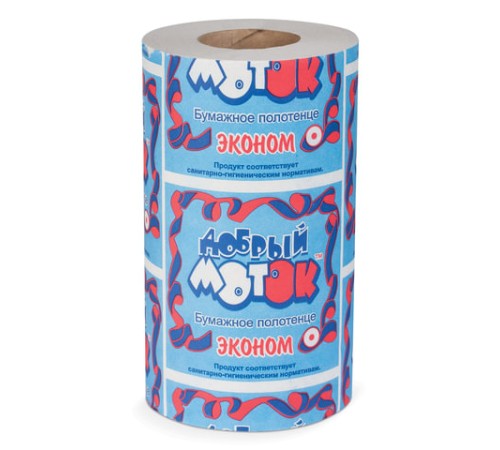 Полотенце бумажное бытовое, 28 м, на втулке (эконом), М-13