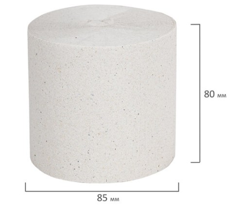 Бумага туалетная бытовая, 43 м, Добрый Моток, без втулки (эконом), М-4