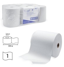 Полотенца бумажные рулонные KIMBERLY-CLARK Scott, КОМПЛЕКТ 6 шт., 304 м, белые, артикул 6667