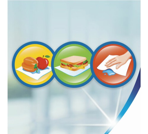 Полотенца бумажные бытовые 2-х слойные, 4 рулона (4х14 м), белые, ZEWA, 144099