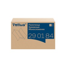 Полотенца бумажные 200 шт., Tellus/TORK (H3) ADVANCED, КОМПЛЕКТ 20 пачек, 2-слойные, белые, 23х23 см, V-сложение, 290184