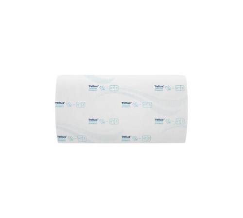 Полотенца бумажные 200 шт., Tellus/TORK (H3) ADVANCED, КОМПЛЕКТ 20 пачек, 2-слойные, белые, 23х23 см, V-сложение, 290184