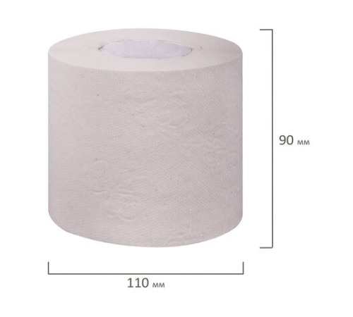 Бумага туалетная бытовая, 51 м, МЯГКИЙ ЗНАК, на втулке, С28, белая