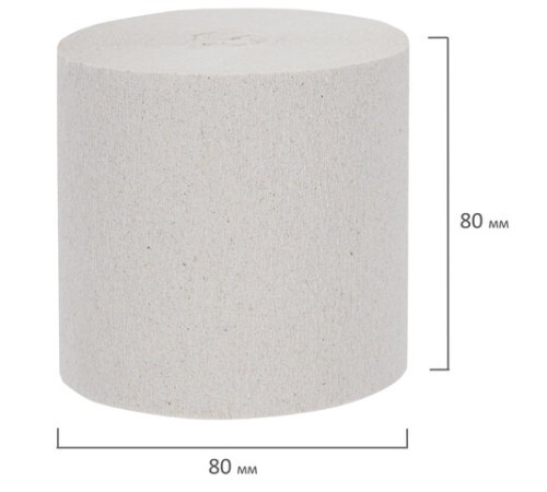 Бумага туалетная бытовая, 25 м, без втулки (супер-эконом), М-20