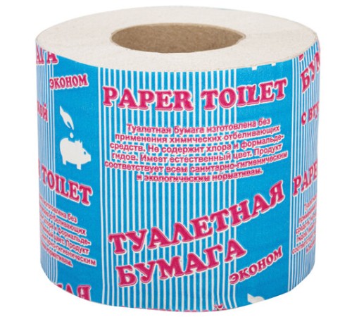 Бумага туалетная бытовая, 30 м, на втулке (эконом), М-2