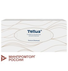 Салфетки косметические 100 штук в картонном боксе, 2-слойные, Tellus/TORK Premium (Система F1), 120380