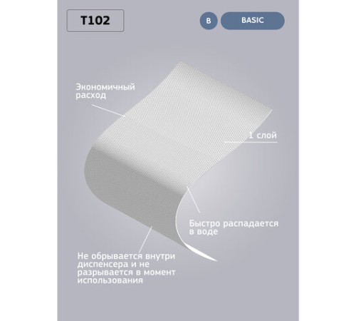 Бумага туалетная 200 м, VEIRO Professional (Система T2), КОМПЛЕКТ 12 шт., Basic, T102