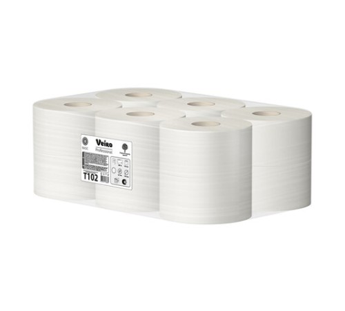 Бумага туалетная 200 м, VEIRO Professional (Система T2), КОМПЛЕКТ 12 шт., Basic, T102