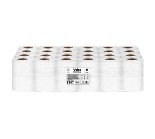 Бумага туалетная 25 м, VEIRO Professional (Система T4), КОМПЛЕКТ 48 шт., Comfort, 2-слойная, T207