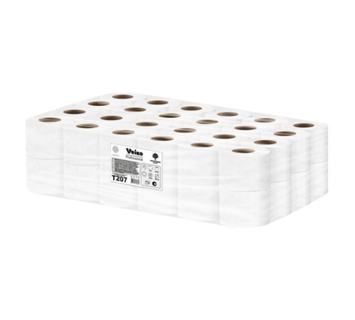 Бумага туалетная 25 м, VEIRO Professional (Система T4), КОМПЛЕКТ 48 шт., Comfort, 2-слойная, T207